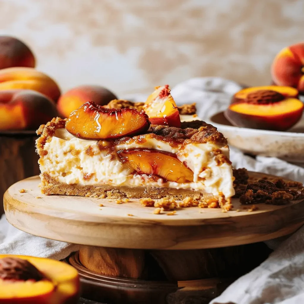 Peach Cobbler Cheesecake Recipe
