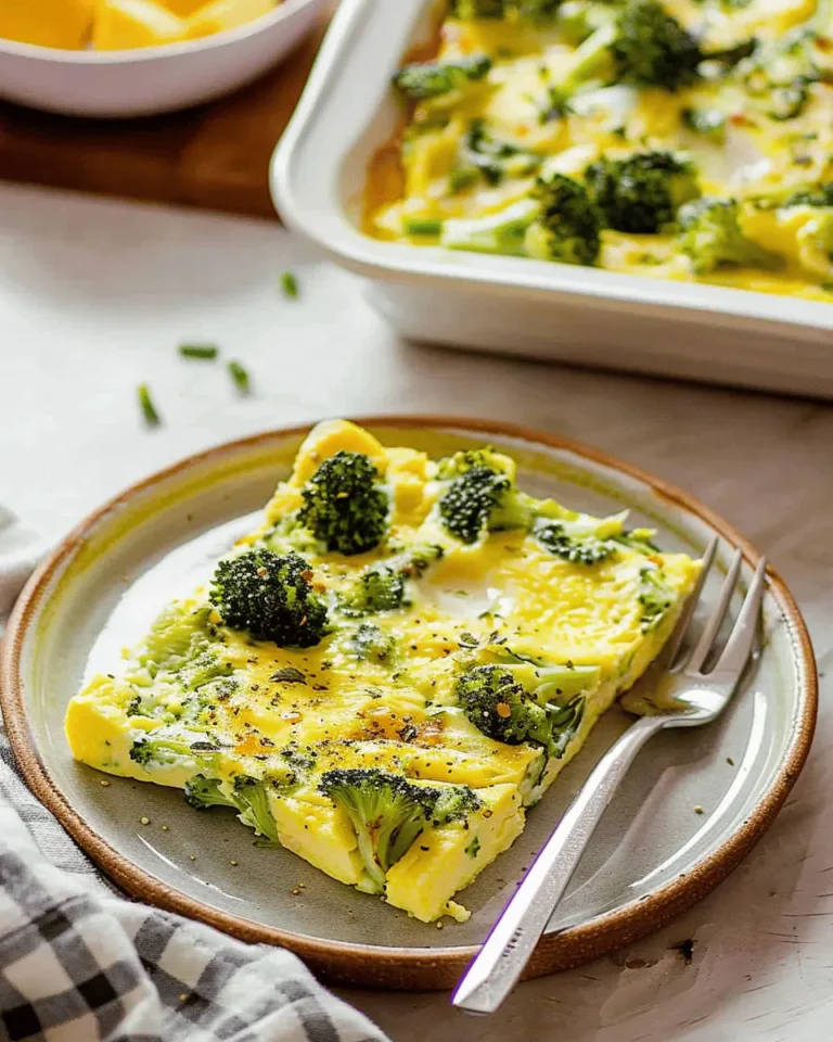 Cheesy Broccoli Egg Bake