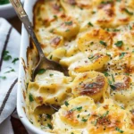 Cheesy Garlic Scalloped Potatoes
