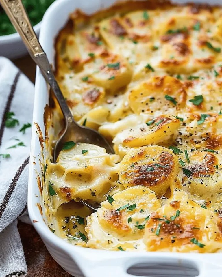 Cheesy Garlic Scalloped Potatoes