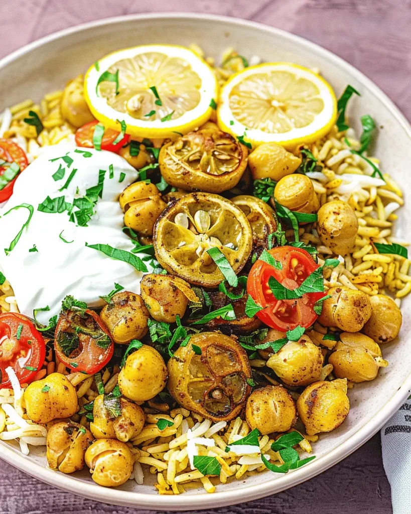 Chickpea Bowls (with garlicky yogurt and roasted lemon)
