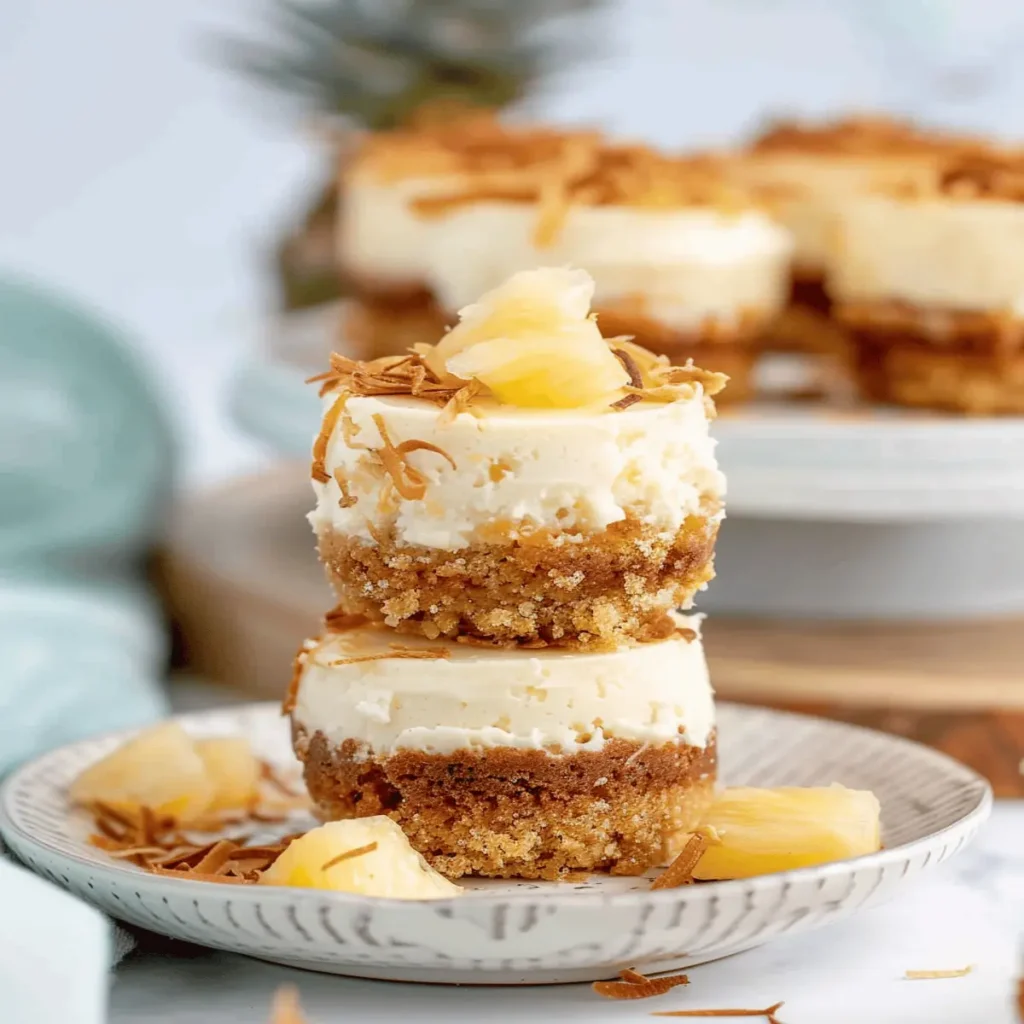 Coconut Pineapple Cheesecake (Minis)