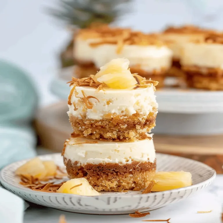 Coconut Pineapple Cheesecake (Minis)