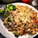 Creamy Cheesesteak Potato Casserole Recipe (Oven or Slow Cooker)