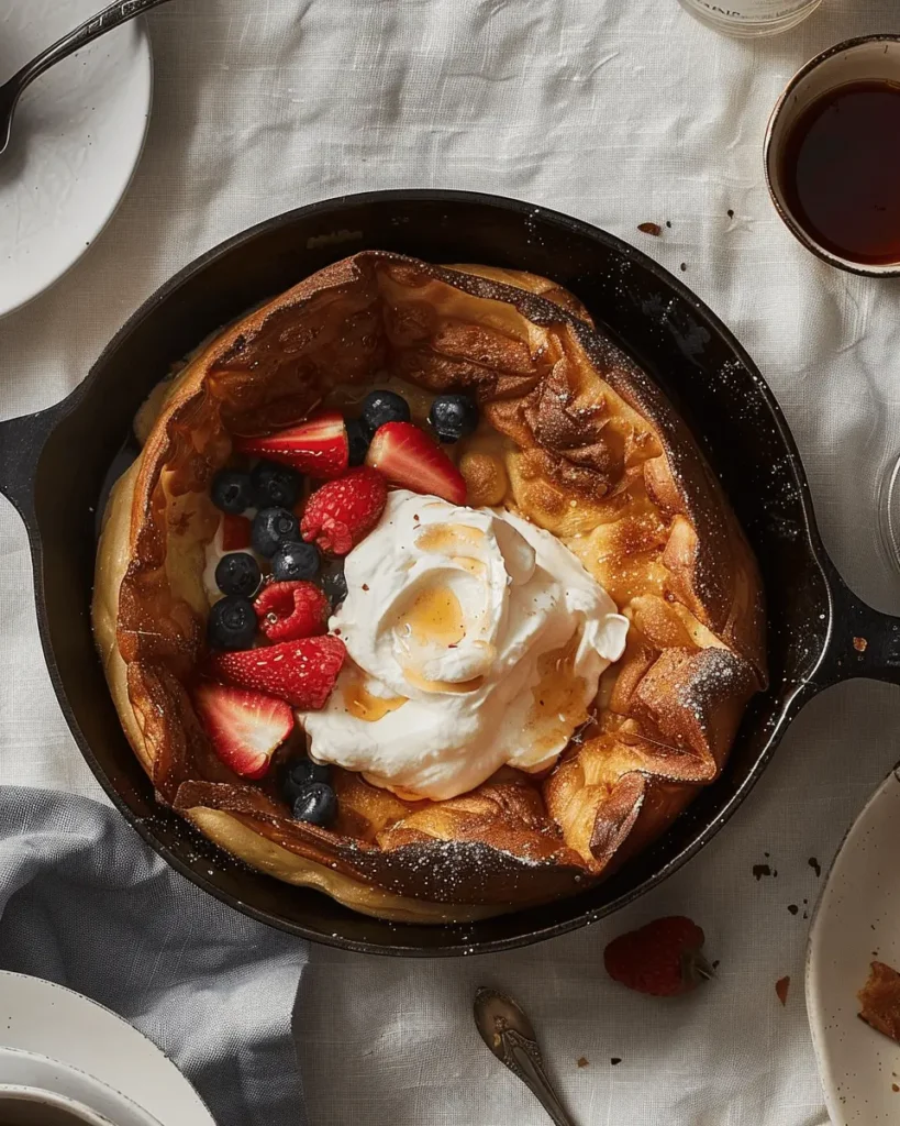 Dutch Baby With Maple Whipped Cream