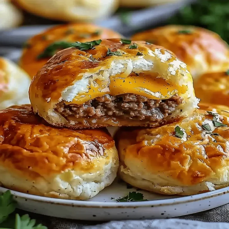 Garlic Parmesan Cheeseburger Bombs Recipe