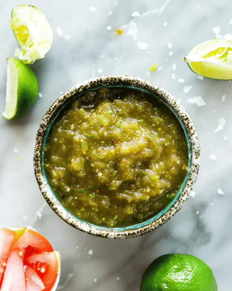 Homemade Salsa Verde