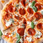 Hot Honey Pepperoni Ricotta Pizza