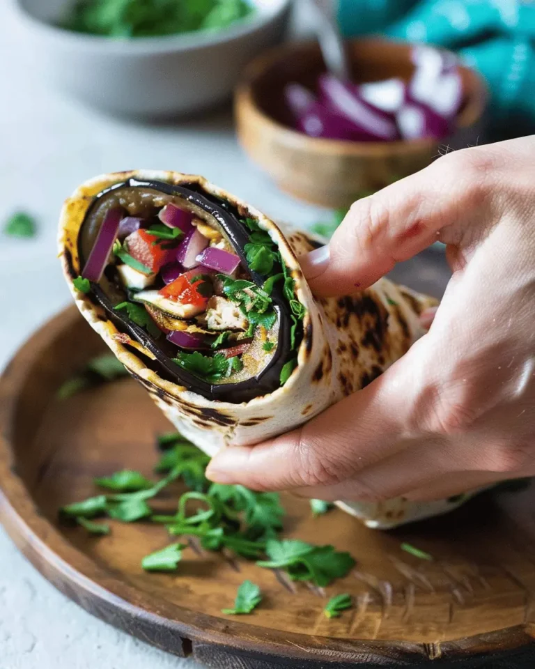 Middle Eastern Eggplant Wrap
