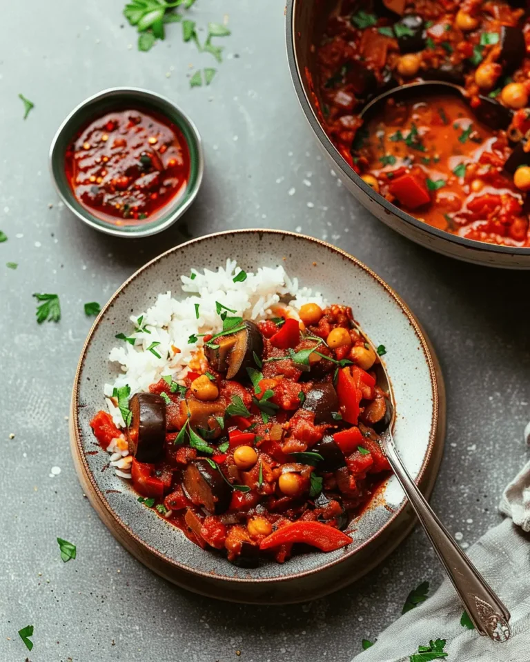 Moroccan-Spiced Eggplant and Tomato Stew