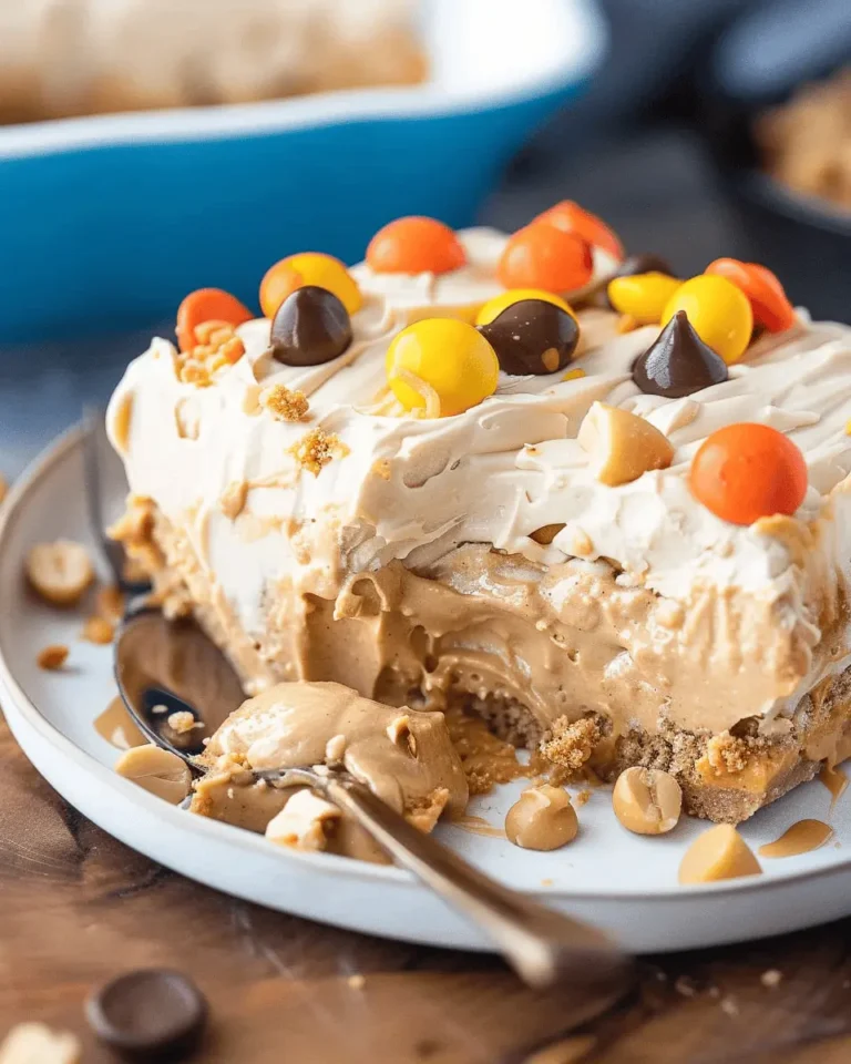 No Bake Peanut Butter Icebox Cake