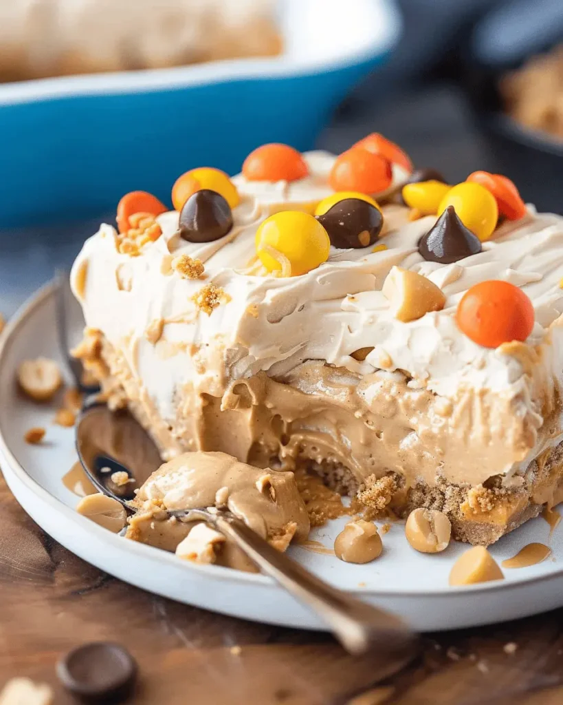 No Bake Peanut Butter Icebox Cake