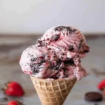 No Churn Strawberry Oreo Ice Cream.