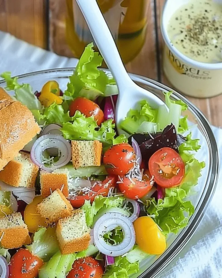Olive Garden House Salad + Italian Dressing