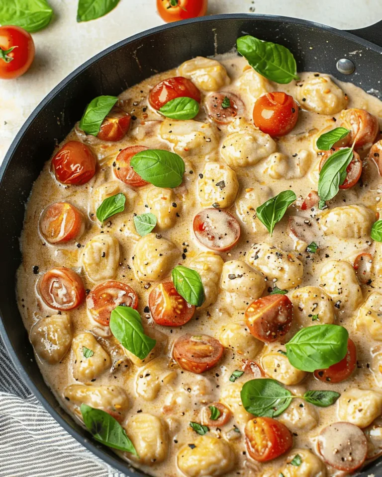 One-pan creamy Tuscan gnocchi (15 minutes)