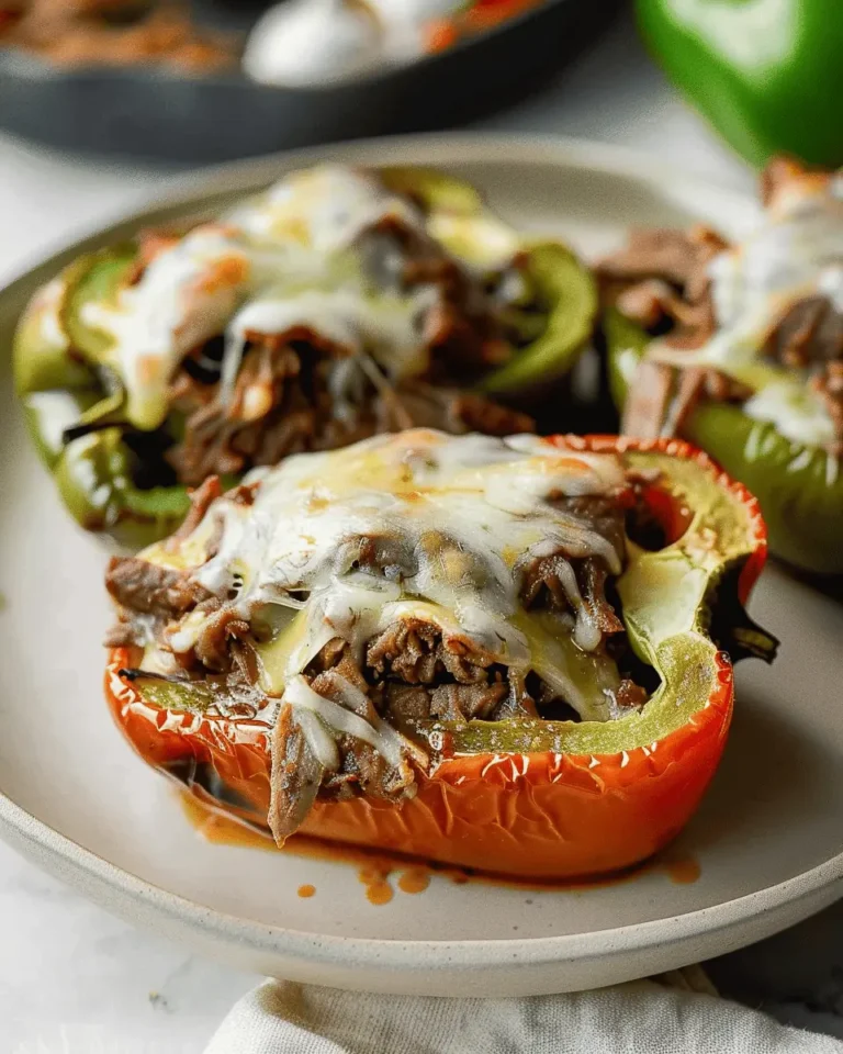 Philly Cheesesteak Stuffed Peppers