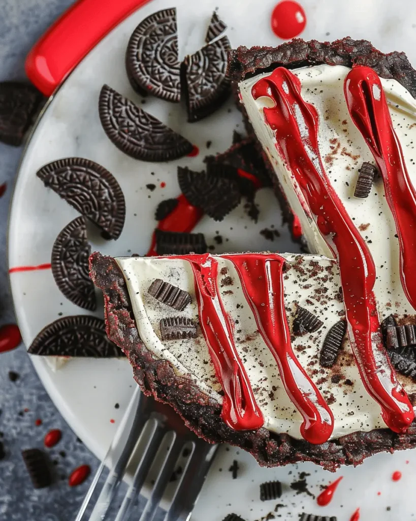 Red Velvet Oreo Cheesecake