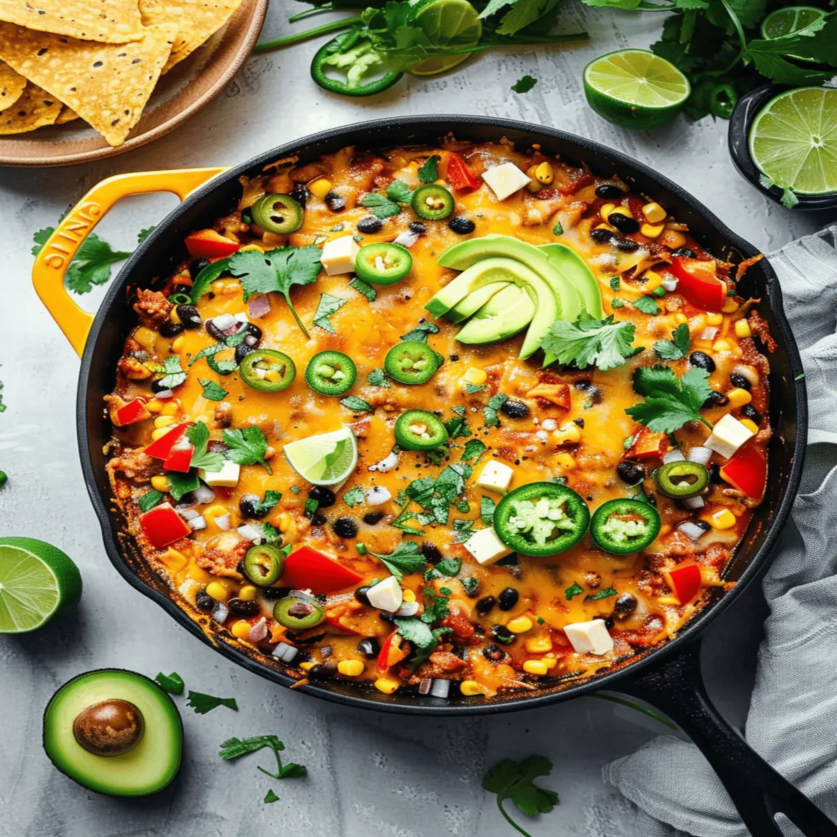 Vegetarian Taco Skillet: Easy, Flavor-Packed Weeknight Delight