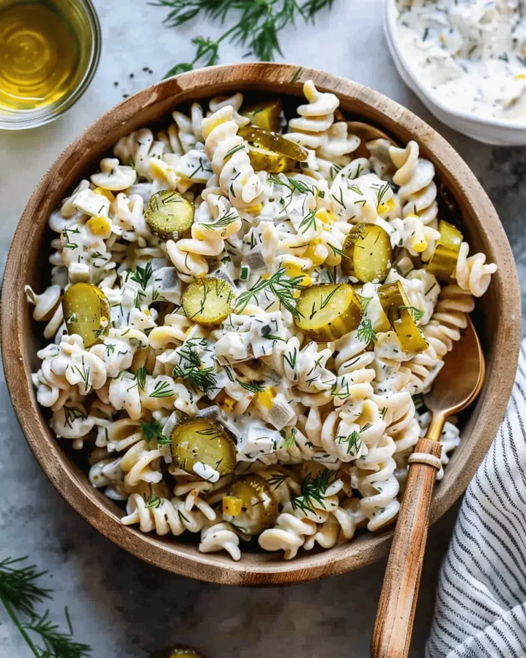 Dill Pickle Pasta Salad