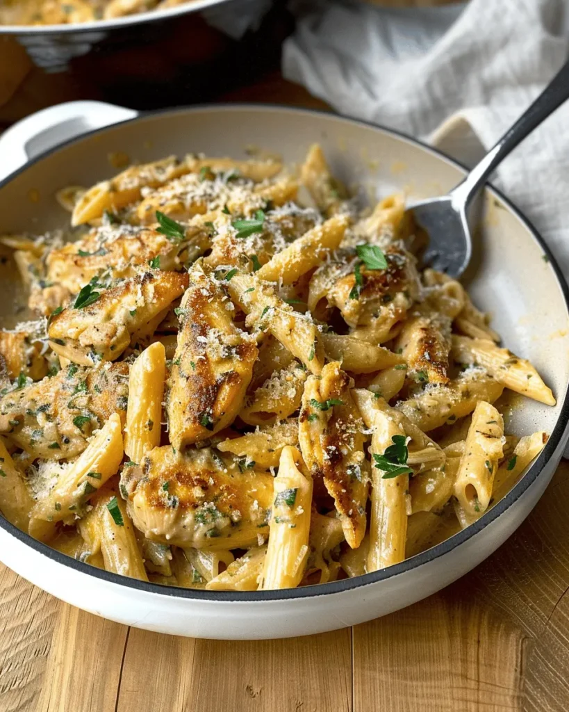 Garlic Parmesan Chicken and Pasta (One-Pan)