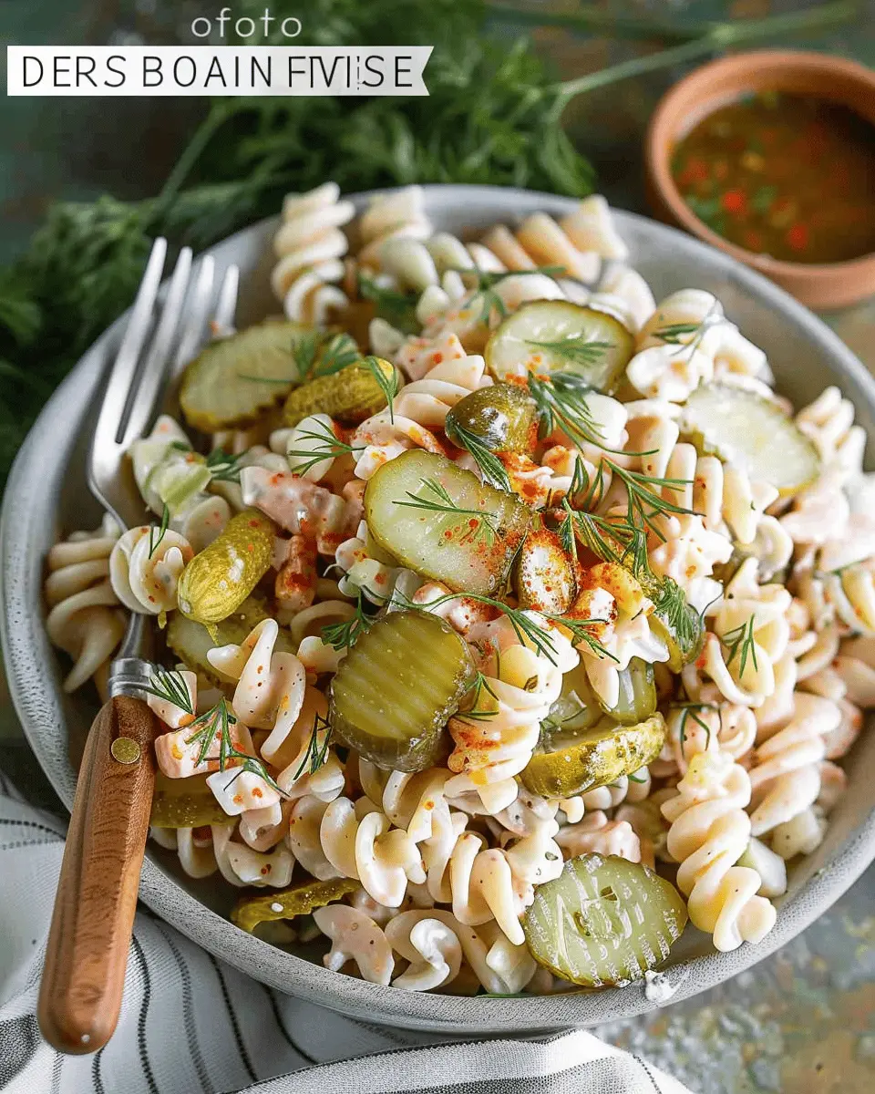Dill Pickle Pasta Salad: The Easy and Flavorful Twist You Need