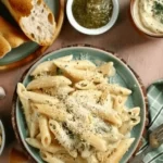 Creamy Garlic Penne Pasta