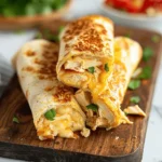 Cheesy Garlic Chicken Wraps