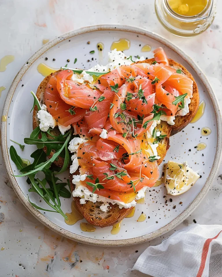 Smoked Salmon Cottage Cheese Toast.