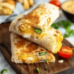 Cheesy Garlic Chicken Wraps
