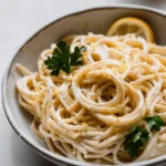 Creamy Lemon Garlic Pasta (Pasta al Limone)