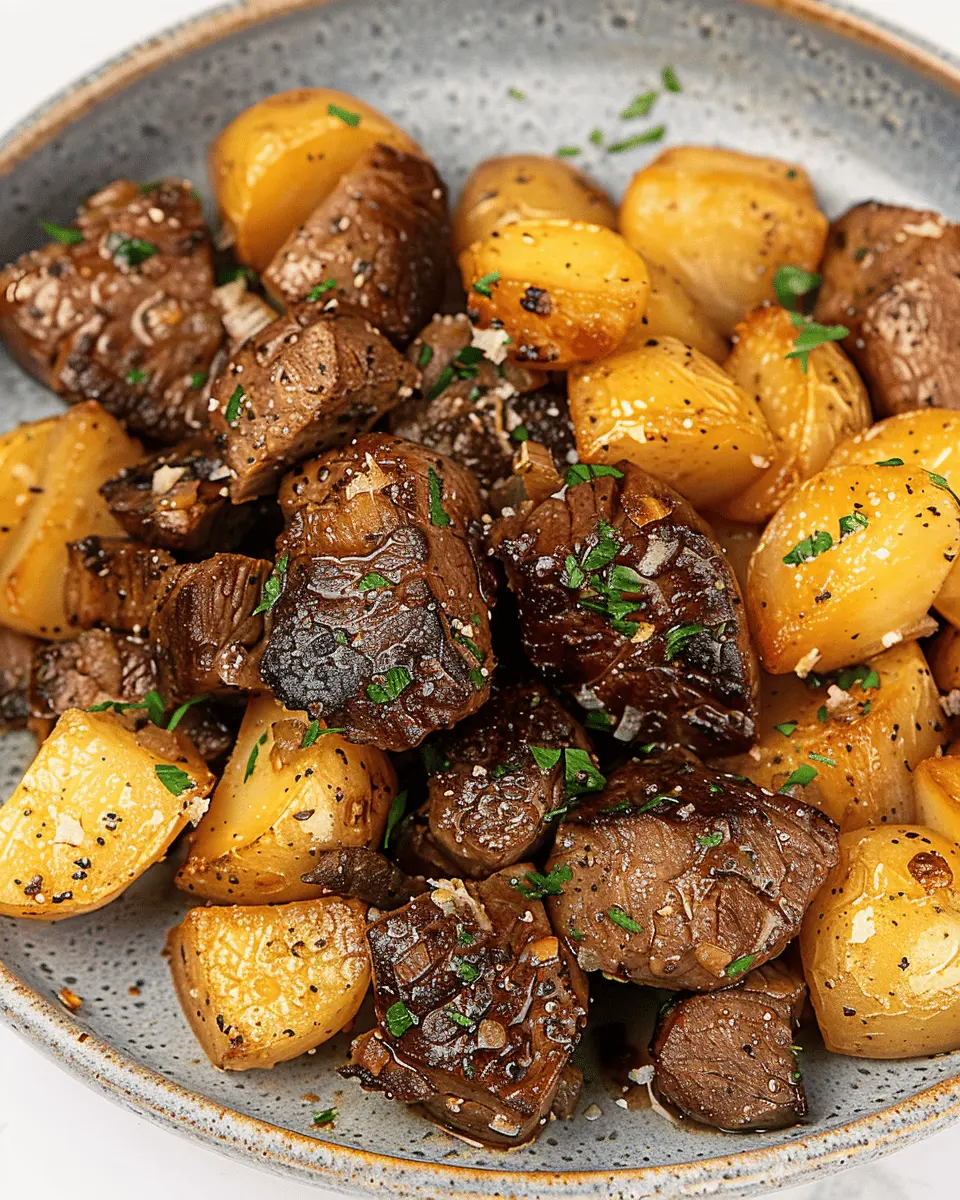 Garlic Butter Steak and Potatoes