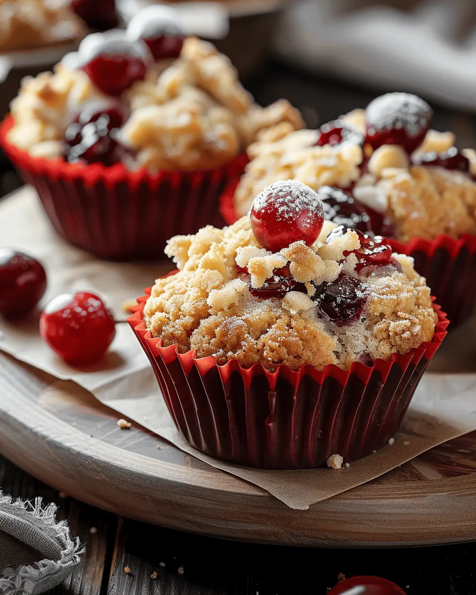 Cherry Cobbler Muffins