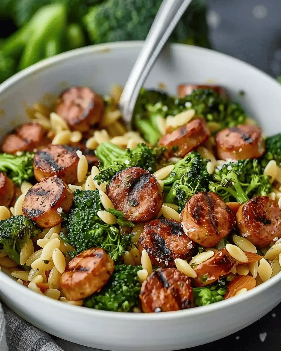 Chicken Sausage and Broccoli Orzo: A Simple and Tasty Delight