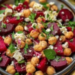 Chickpea, Beet and Feta Salad – Fresh, Tangy & Easy