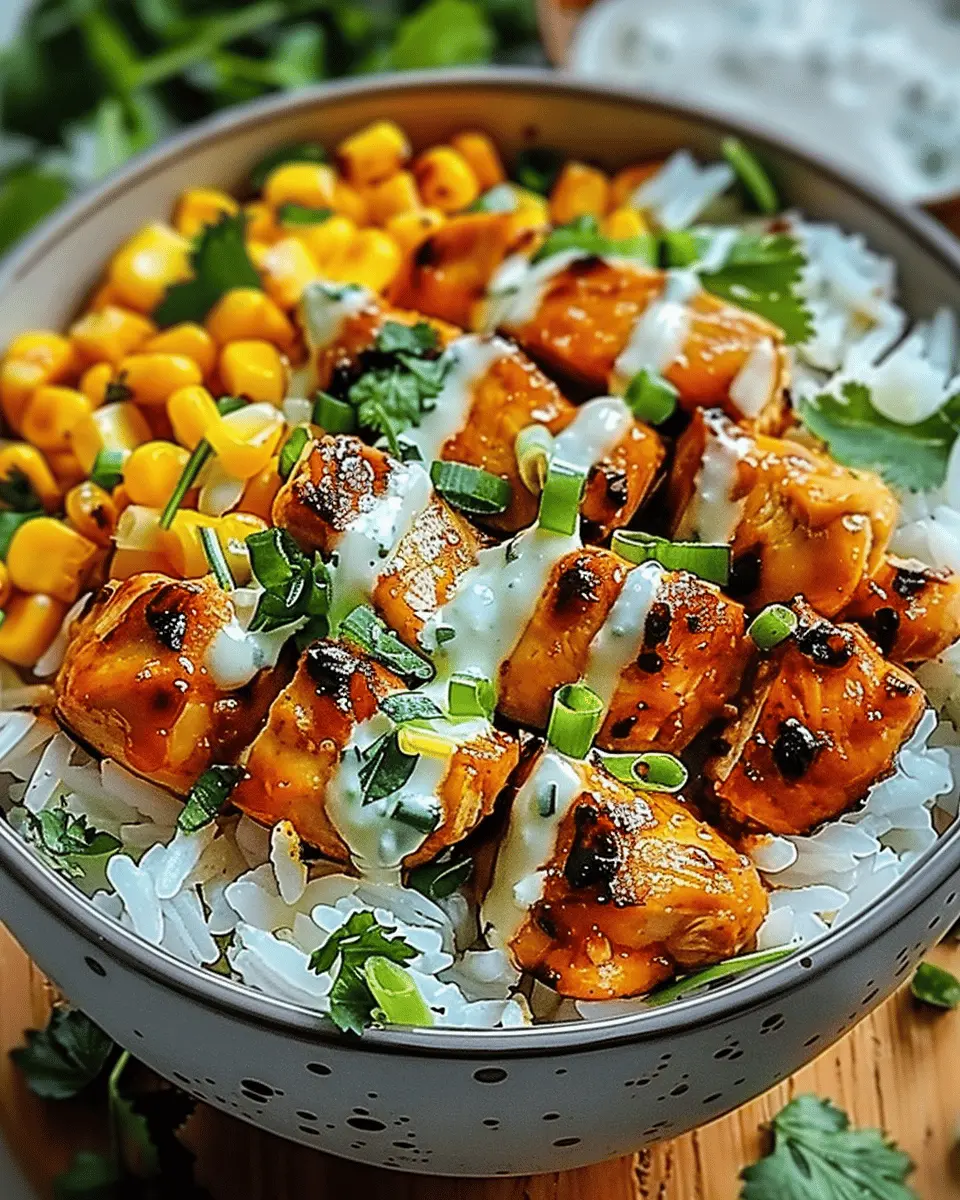 Delicious Street Corn Chicken Rice Bowl: Easy Comfort Food Recipe