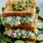 Easy Cucumber Salad Sandwiches