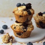 Healthy Banana Oatmeal Muffins