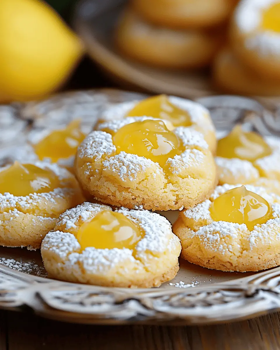 Lemon Thumbprint Cookies Recipe: The Best Treat for Home Bakers