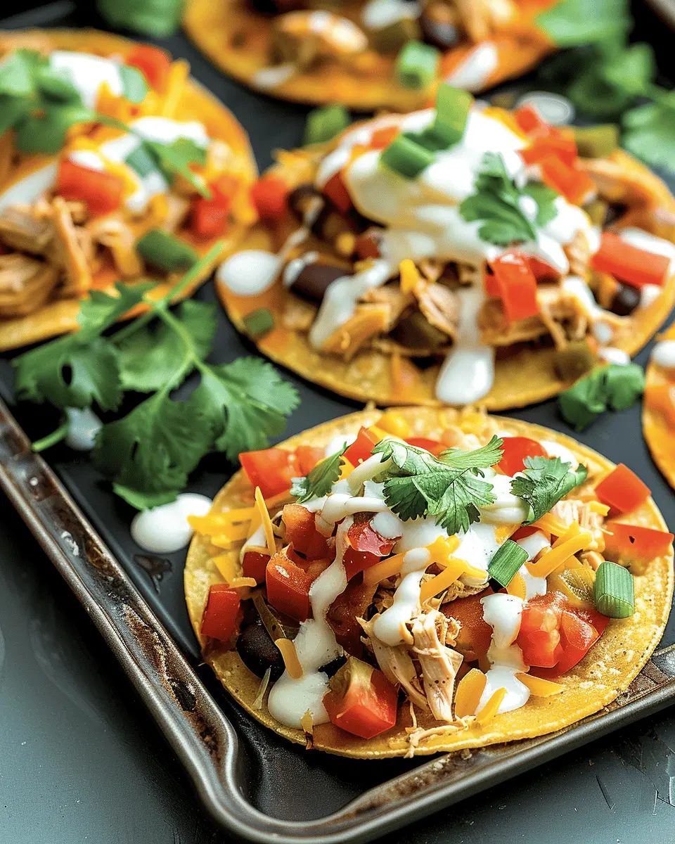 Mexican Rotisserie Chicken Tostadas