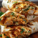 Ooey-Gooey Cheesy Garlic Chicken Wraps You’ll Devour