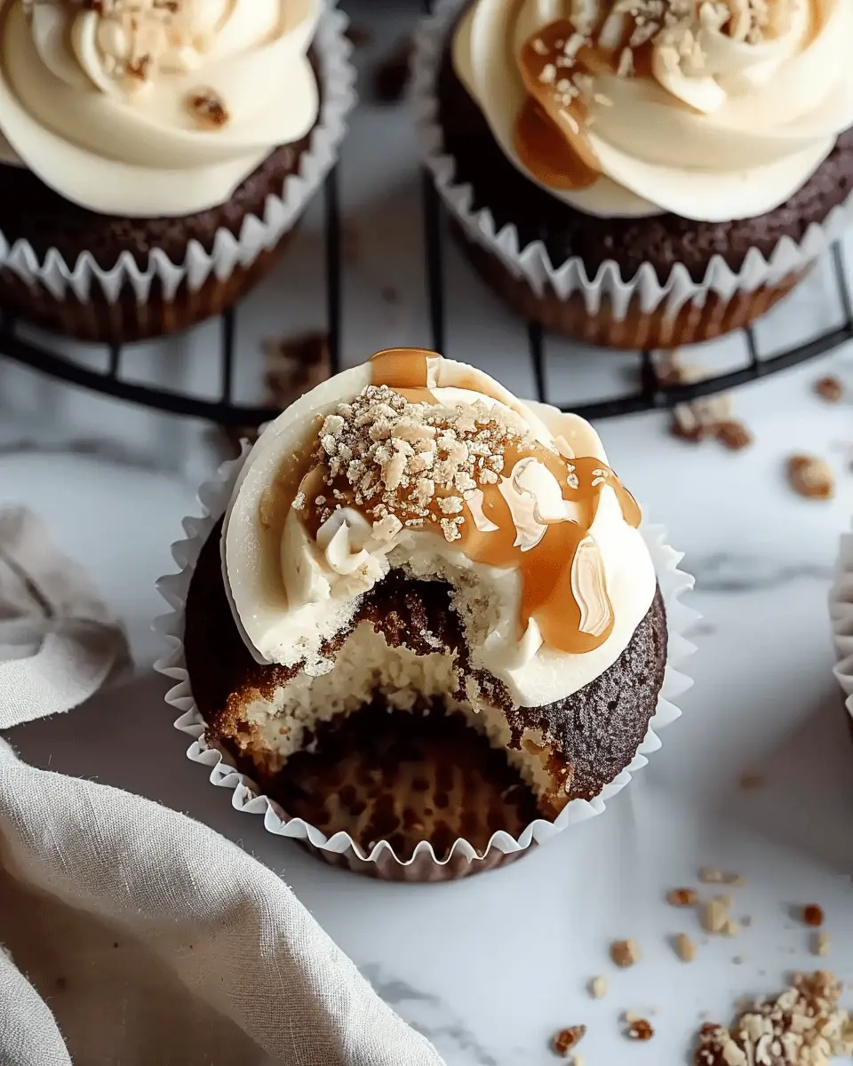 Salted Caramel Cream Cheese Cupcakes