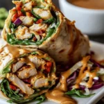 Thai Peanut Chicken Wraps