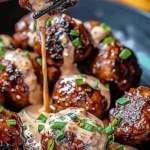 Korean BBQ Meatballs with Spicy Mayo Dip