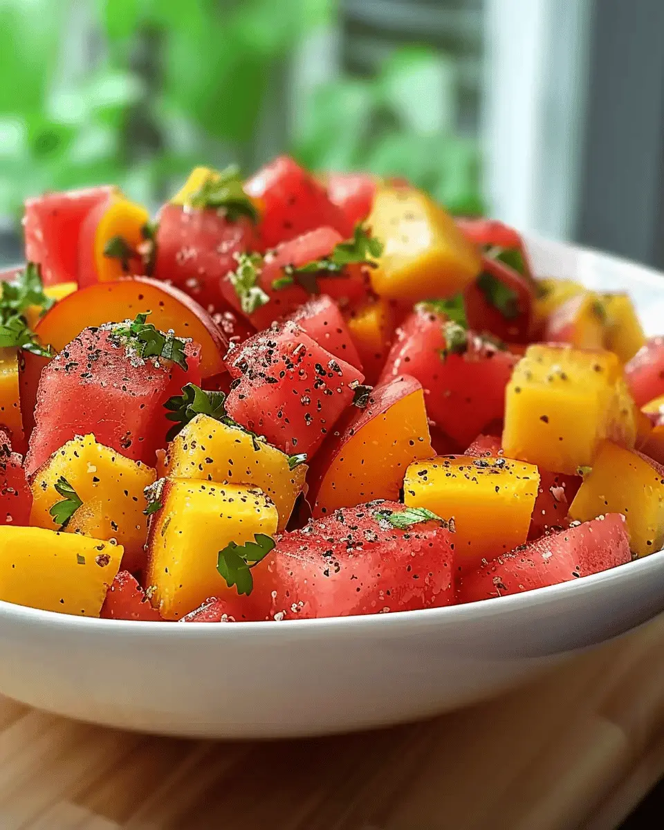 Peach Watermelon Salad: The Juicy Summer Refreshment You Need