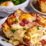 Eggs Benedict Casserole Recipe (Overnight Breakfast Casserole)