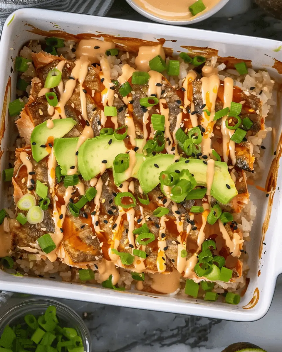 Salmon Sushi Bake: A Creamy, Savory Delight for Home Cooks