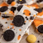 Easy White Chocolate Halloween Oreo Bark