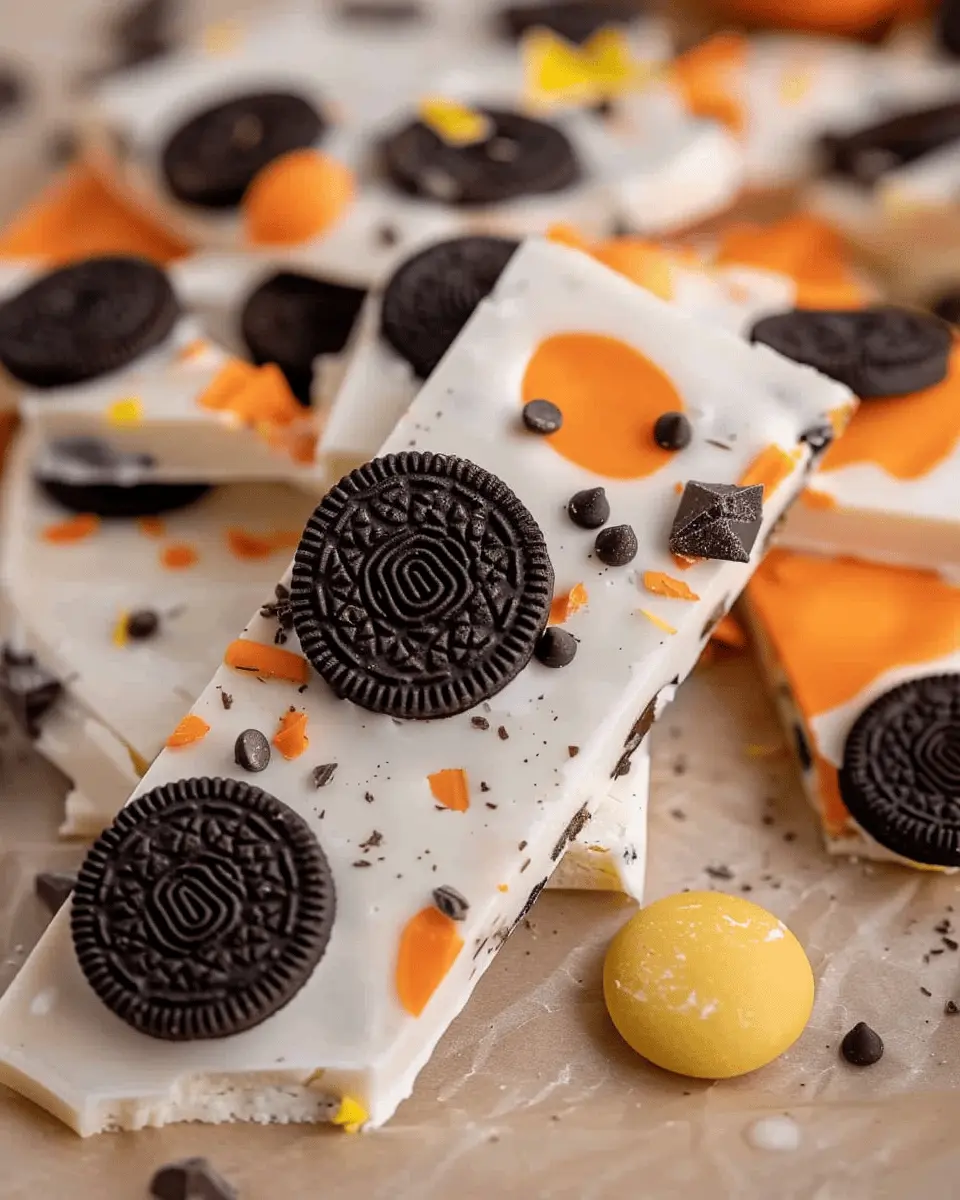 Easy White Chocolate Halloween Oreo Bark: A Simple, Indulgent Treat