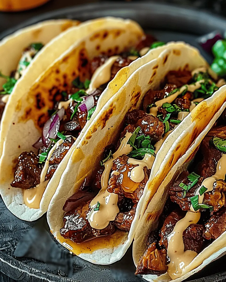 Garlic Butter Honey BBQ Beef Tacos: Juicy Flavor for Taco Night