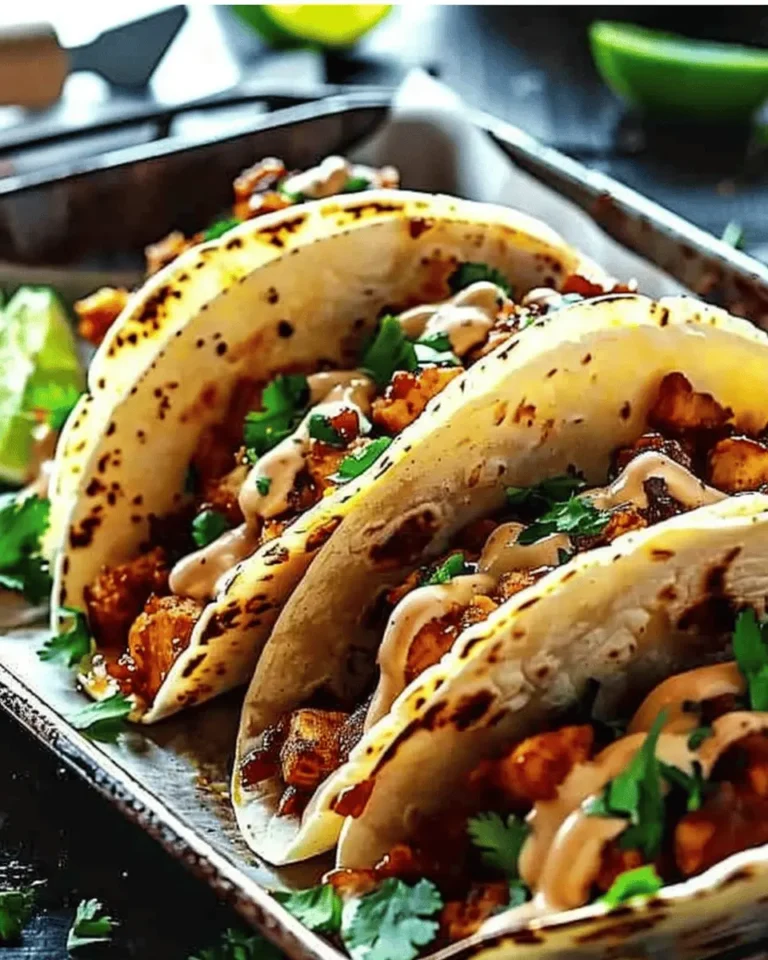 Garlic Butter Honey BBQ Chicken Tacos: Sweet, Savory & Irresistible!